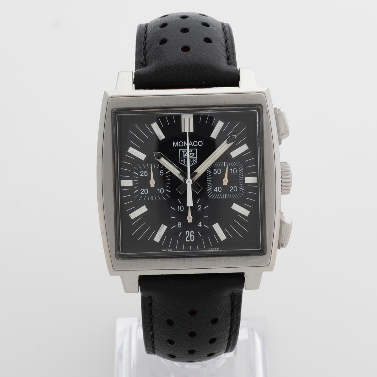 The Tag Heuer Monaco Chronograph ref CW2111-0 was reissued in 2003 and available in blue 