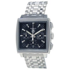 TAG Heuer Monaco CW2111, Black Dial, Certified and Warranty