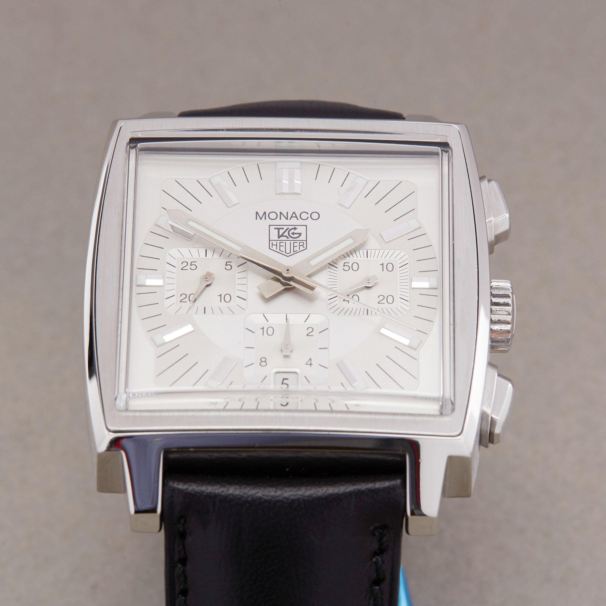 TAG Heuer Monaco CW2112-0 Men's Stainless Steel Chronograph Watch 2
