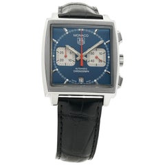 TAG Heuer Monaco CW2113-0, Blue Dial, Certified and Warranty