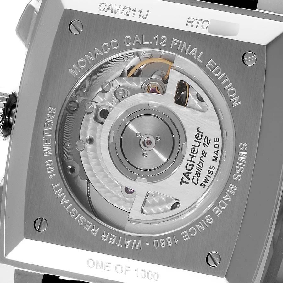 Men's Tag Heuer Monaco Grey Dial Limited Steel Mens Watch CAW211J Unworn