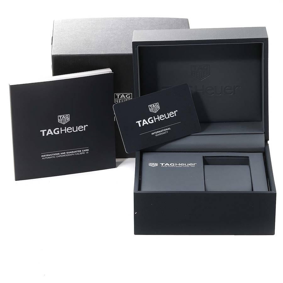 Tag Heuer Monaco Limited Edition Black Dial Carbon Mens Watch CAW2190 Box Card For Sale 4