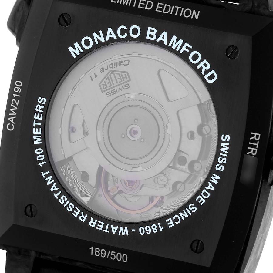 Tag Heuer Monaco Limited Edition Black Dial Carbon Mens Watch CAW2190 Unworn 1