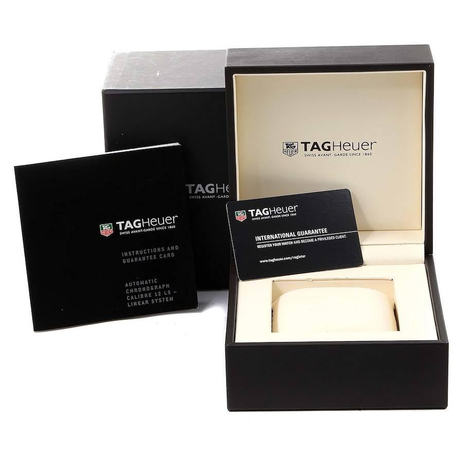 TAG Heuer Monaco LS Chronograph Steel Men's Watch CAL2110 Box Card For Sale 4