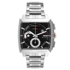 Tag Heuer Monaco LS Chronograph Steel Mens Watch CAL2110 Box Card