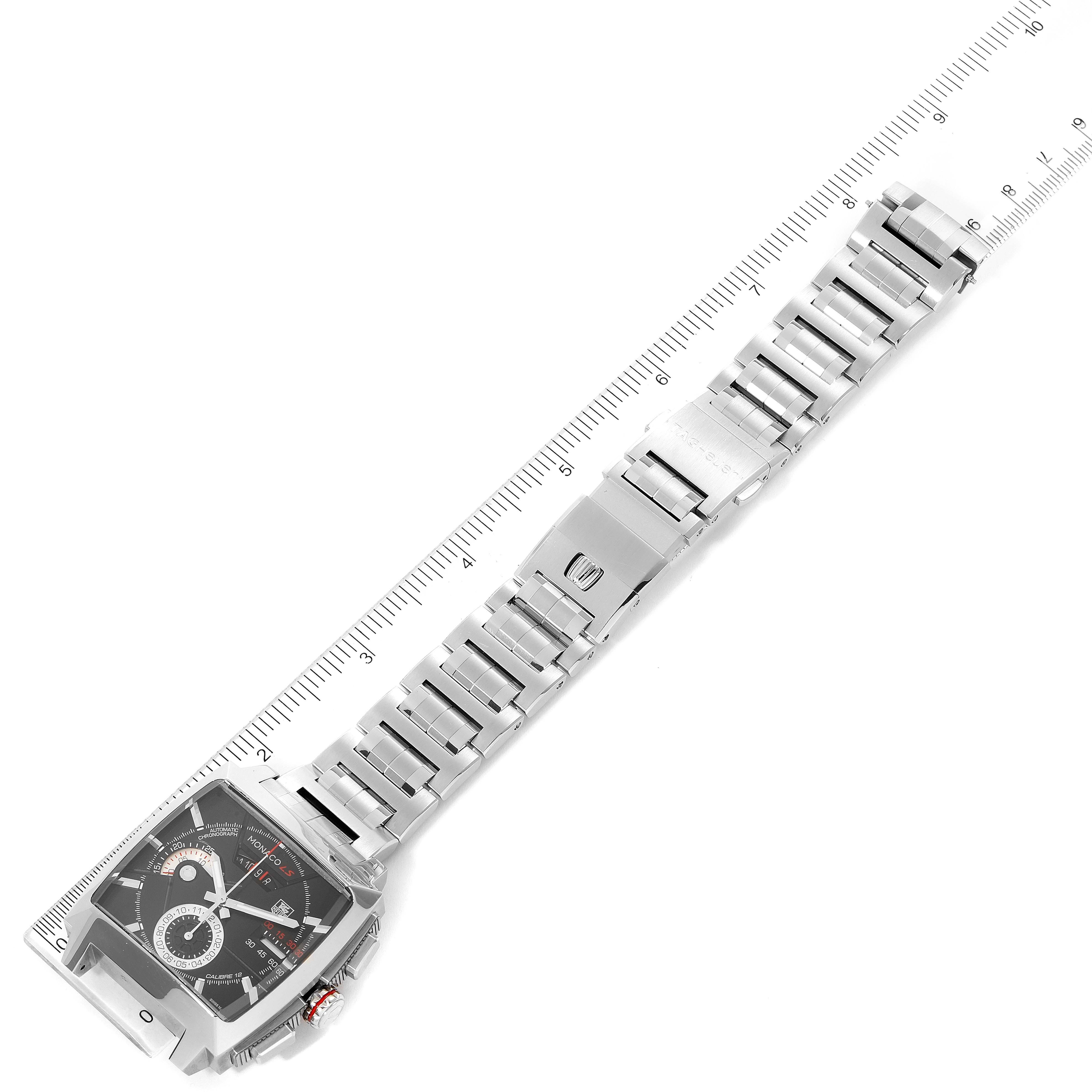 TAG Heuer Monaco LS Chronograph Stahl-Herrenuhr CAL2110 im Angebot 6