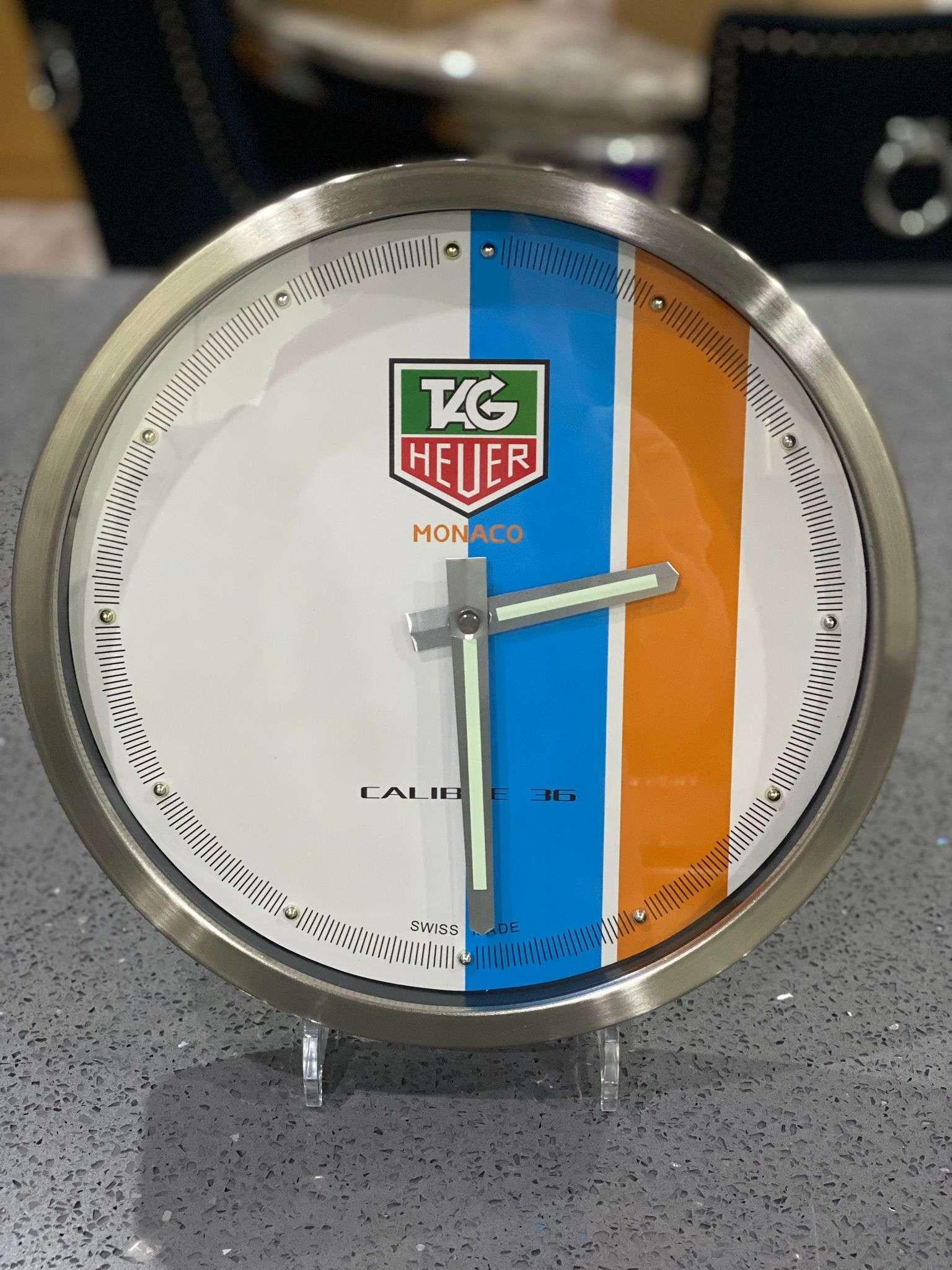 tag heuer wall clock for sale