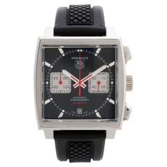 TAG Heuer Monaco "Racing" , Cassa in acciaio inossidabile da 39 mm, Movimento automatico Cal 12.