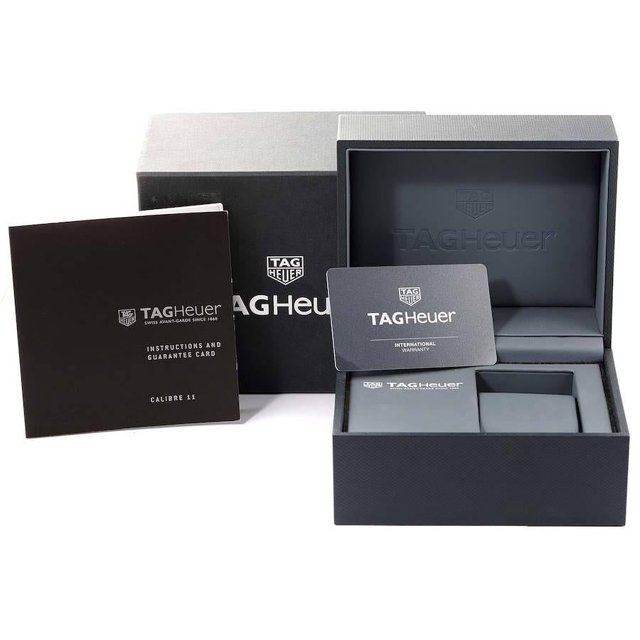Tag Heuer Monaco Silver Dial Limited Steel Mens Watch CAW211C Box Papers 4