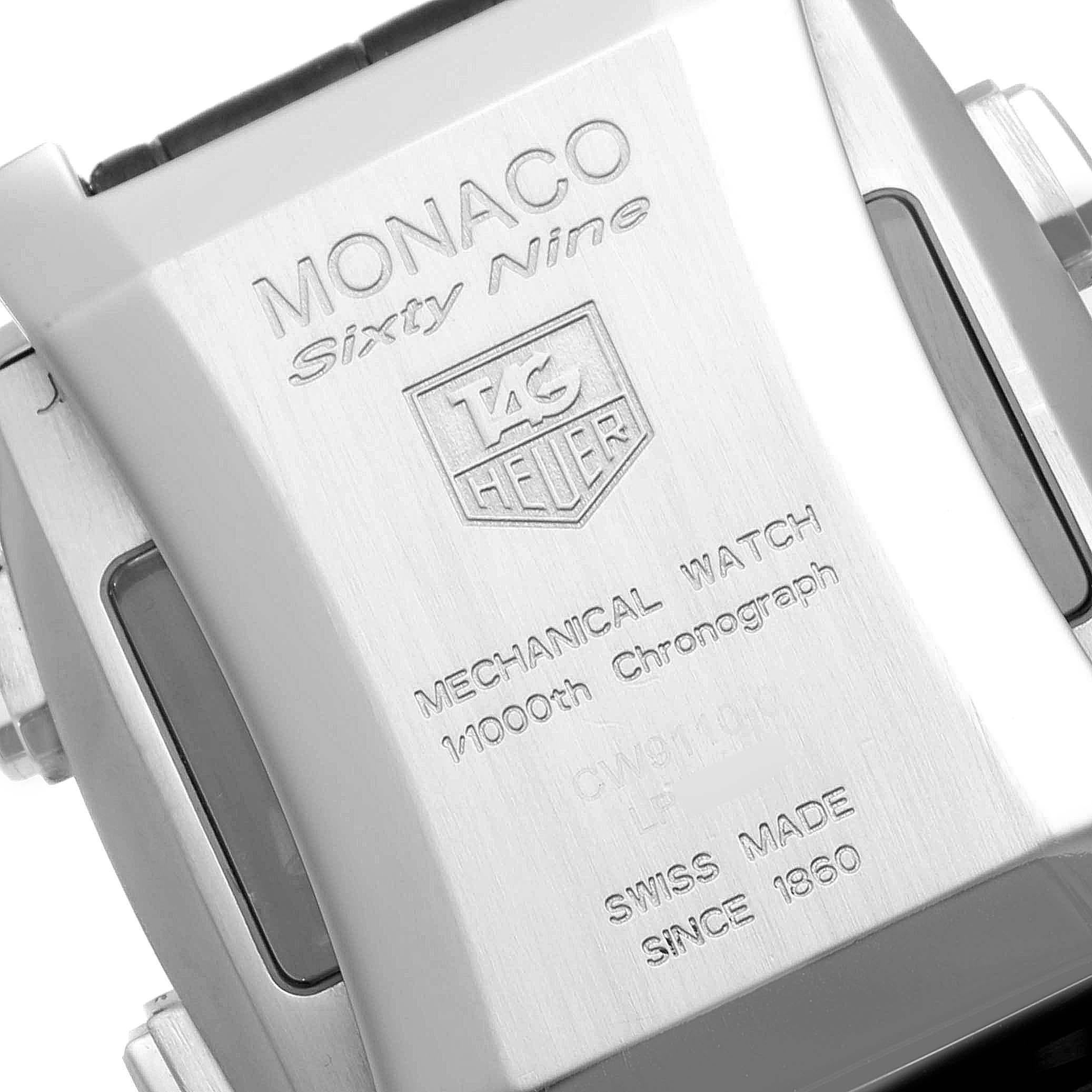 TAG Heuer Monaco Sixty-Nine Steel Analog Digital Flip Mens Watch CW9110 3