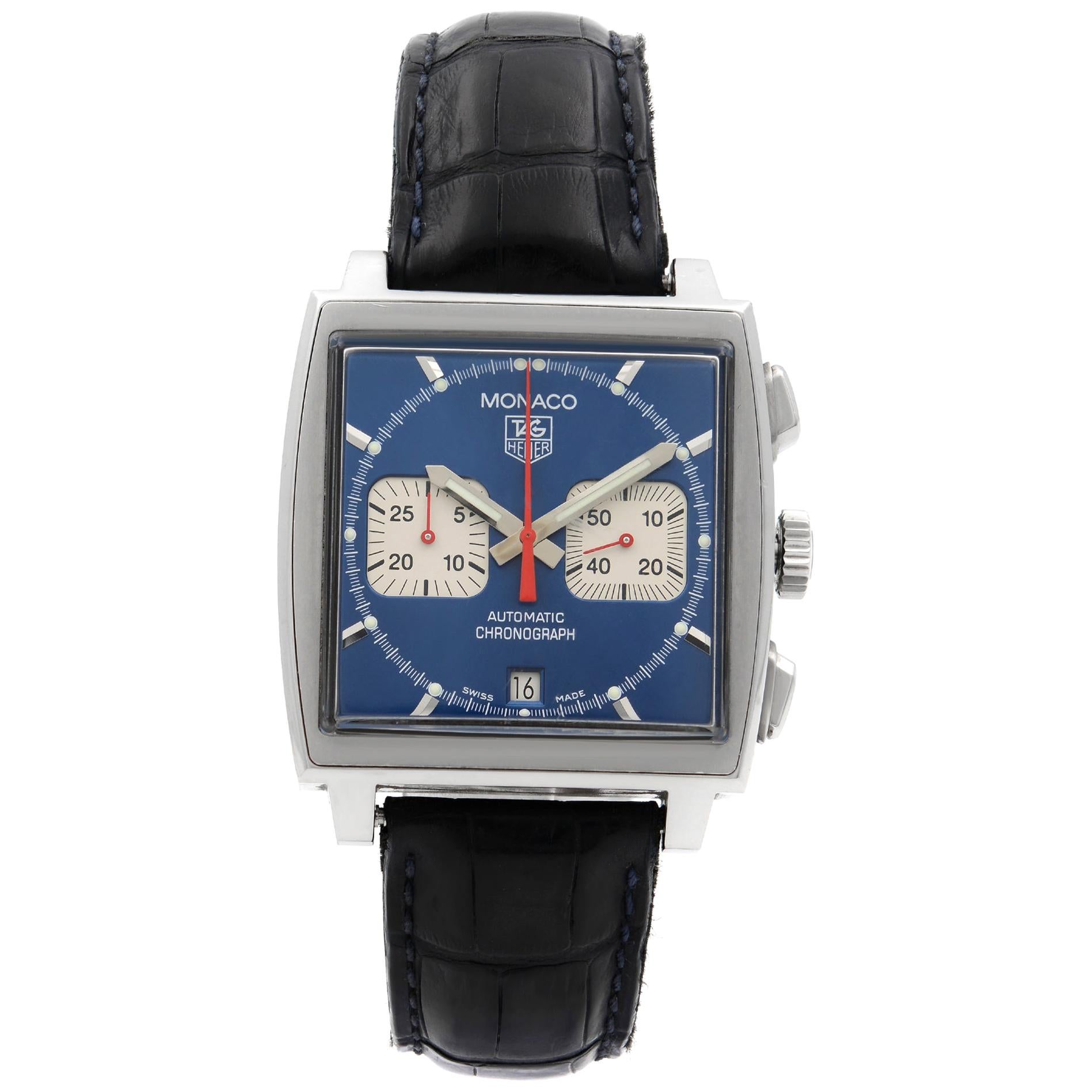 TAG Heuer Monaco Square Blue Dial Steel Automatic Men's Watch CW2113.FC6183