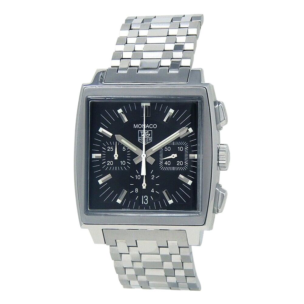 TAG Heuer Monaco Stainless Steel Men's Watch Automatic CW2111-0 For Sale
