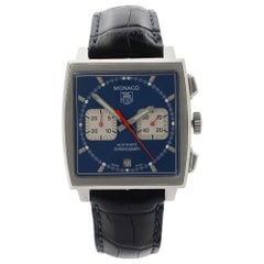 TAG Heuer Monaco Steel Square Blue Dial Automatic Men's Watch CW2113.FC6183