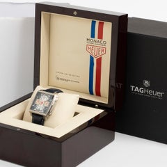 Tag Heuer Monaco Steve McQueen Ref CAW211D, Striped Dial, Cal 11, Full Set, 2012