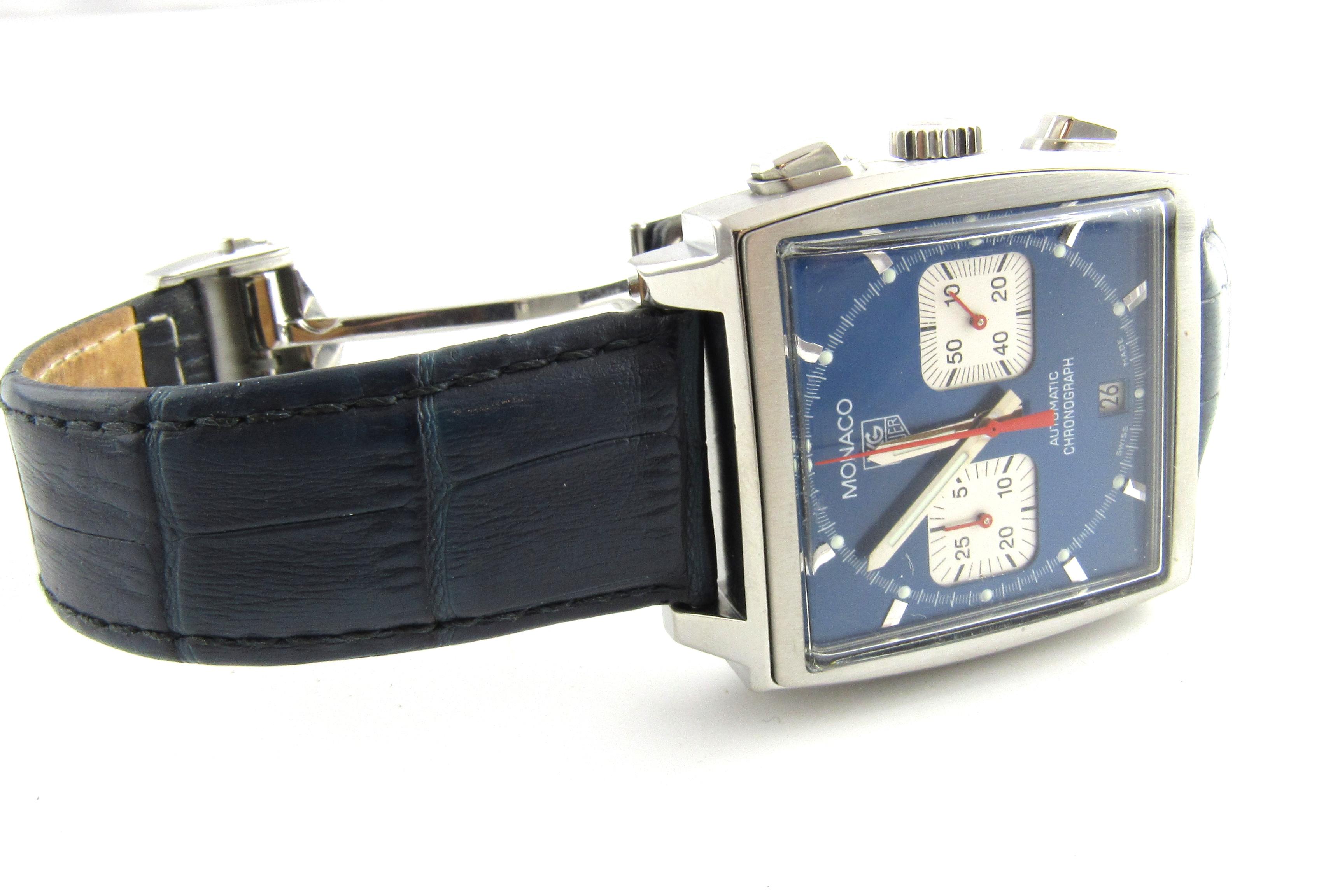 TAG Heuer Monaco Steve McQueen Watch Automatic Chronograph CW2113-0 3