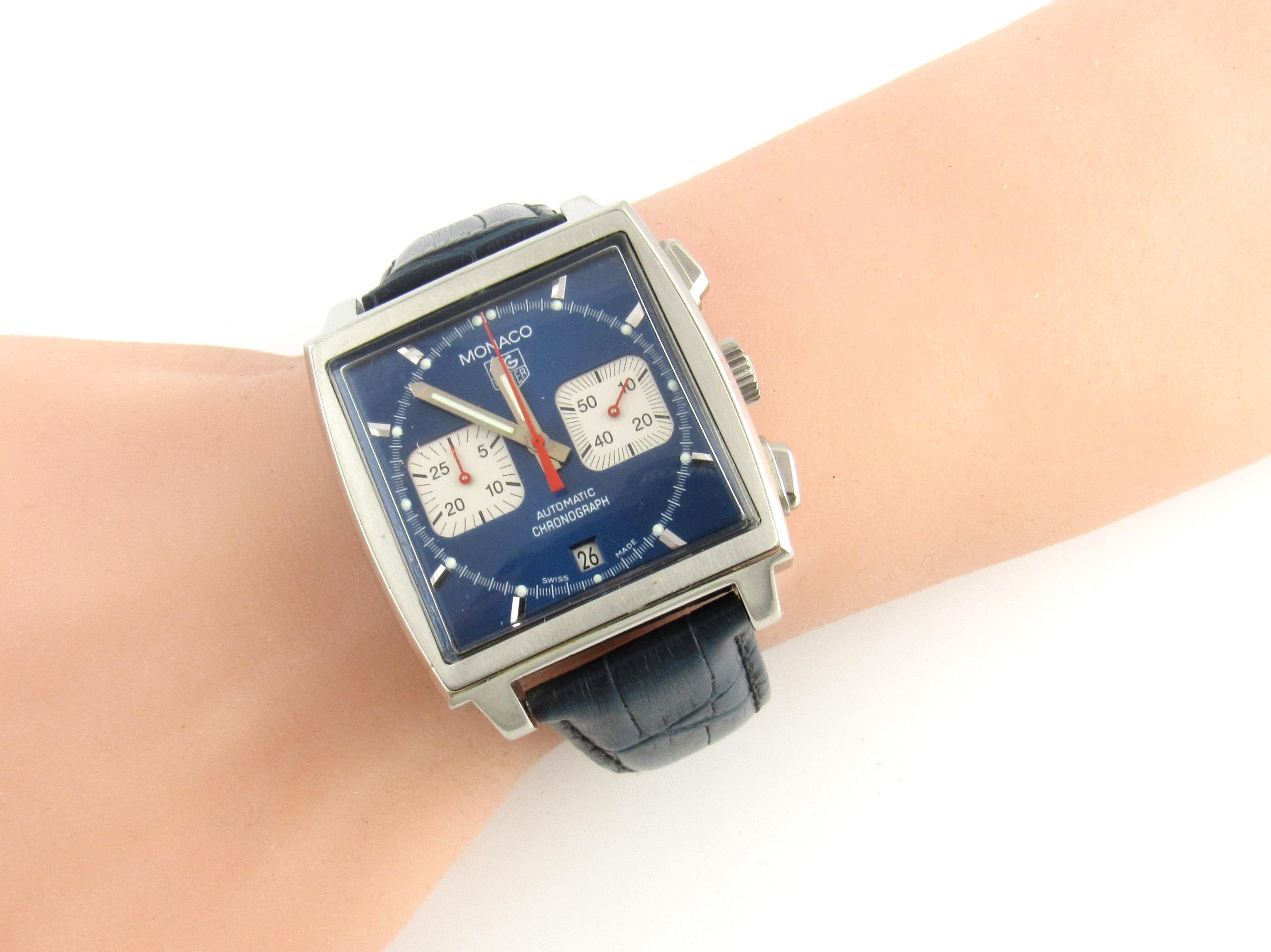 TAG Heuer Monaco Steve McQueen Watch Automatic Chronograph CW2113-0 5