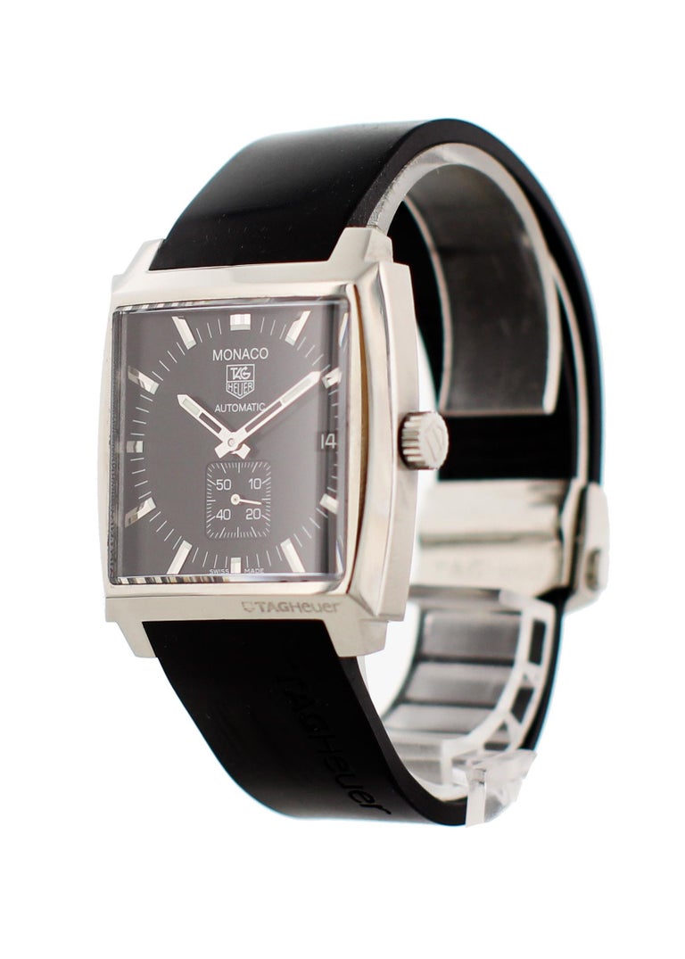 TAG HEUER Cinturino Nero MONACO 22mm FC6241 CAW211A WW2110 CW2111 - Foto 9