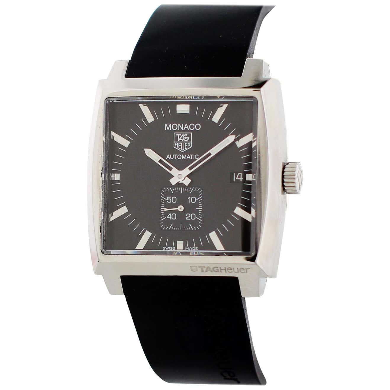 TAG HEUER Cinturino Nero MONACO 22mm FC6241 CAW211A WW2110 CW2111 - Foto 6
