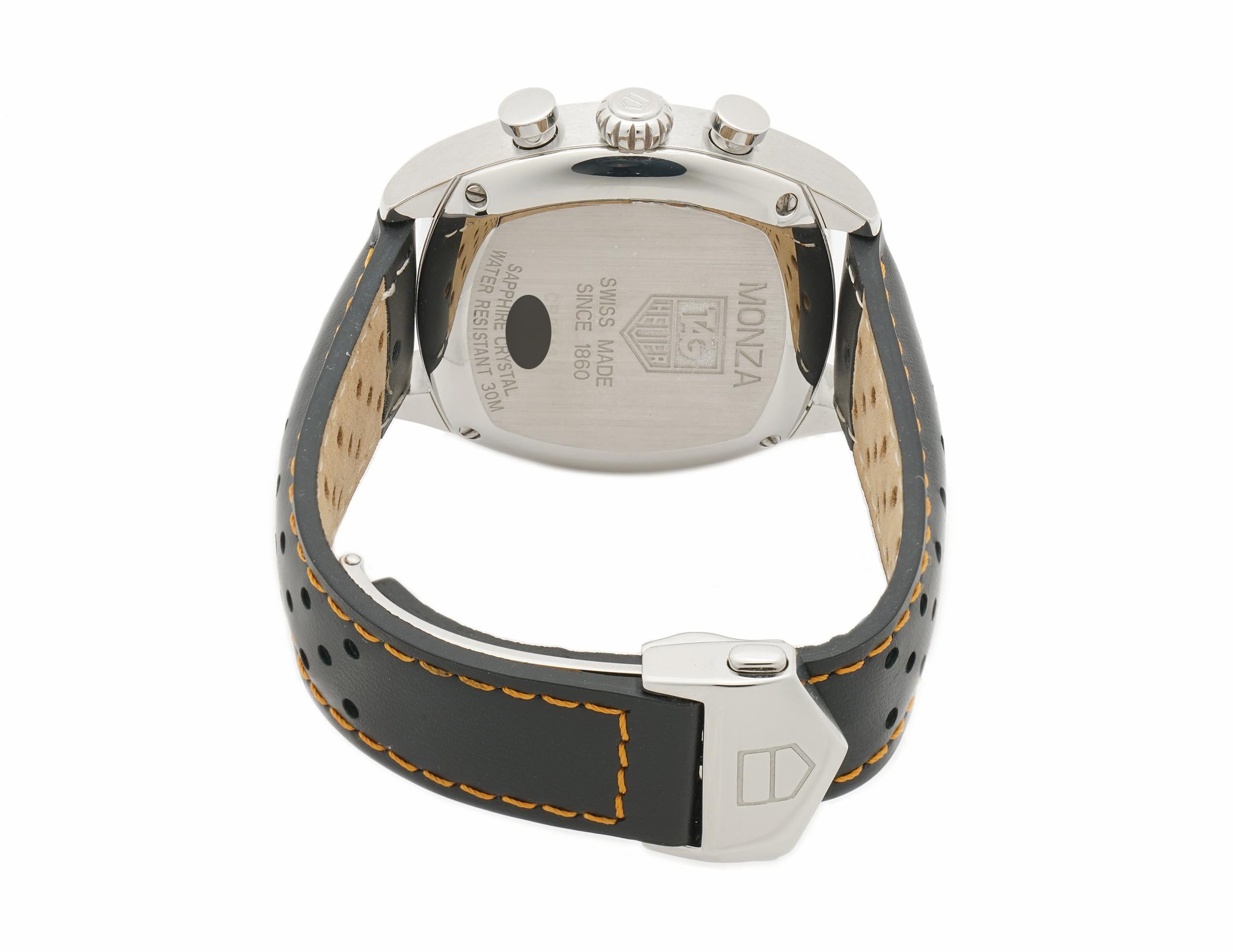 Contemporary Tag Heuer Monza CR2113.FC6164, Black Dial, Certified and Warranty