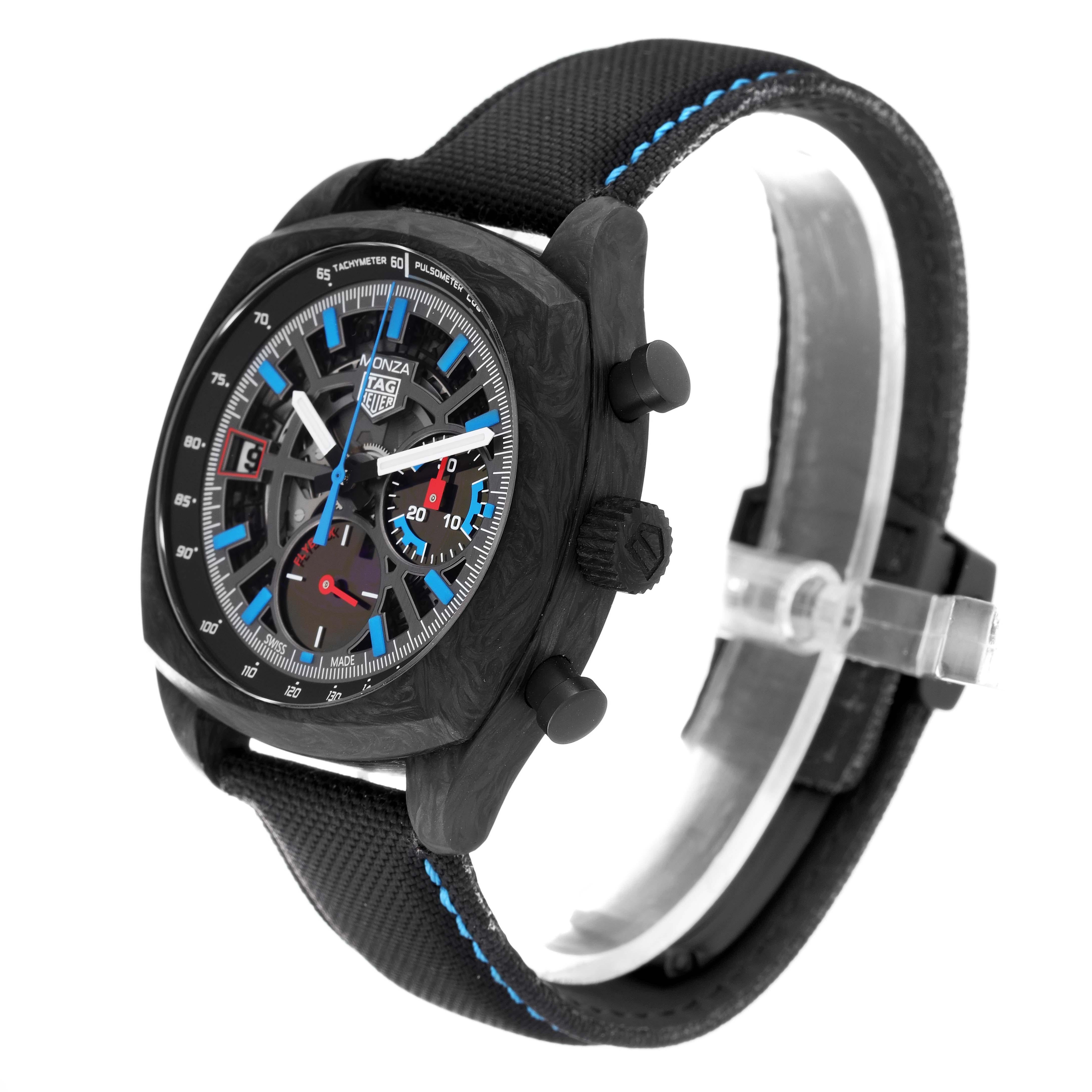 Men's Tag Heuer Monza Flyback Chronometer Carbon Mens Watch CR5090 Unworn For Sale