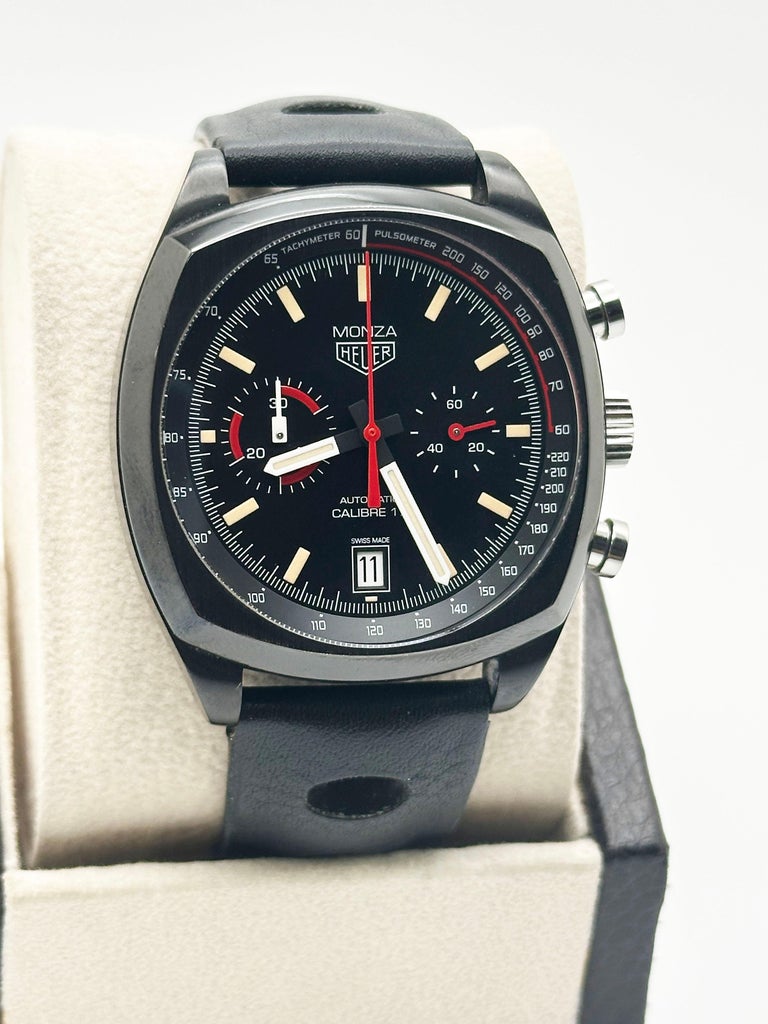 Tag Heuer Monza Heritage 42mm Titanium Black PVD Box