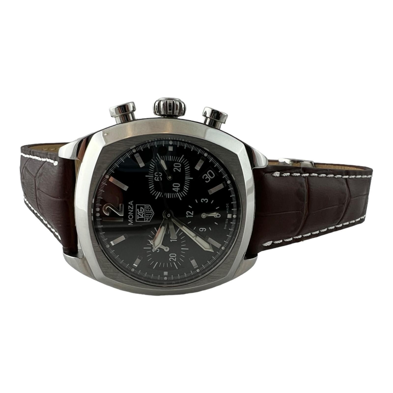 Tag Heuer Monza Men's Watch CR2113-0 Chronograph Steel Automatic #16469 4
