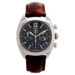 TAG Heuer Monza Ref CR2113-0. Cronografo e data, cassa in acciaio da 38 mm.
