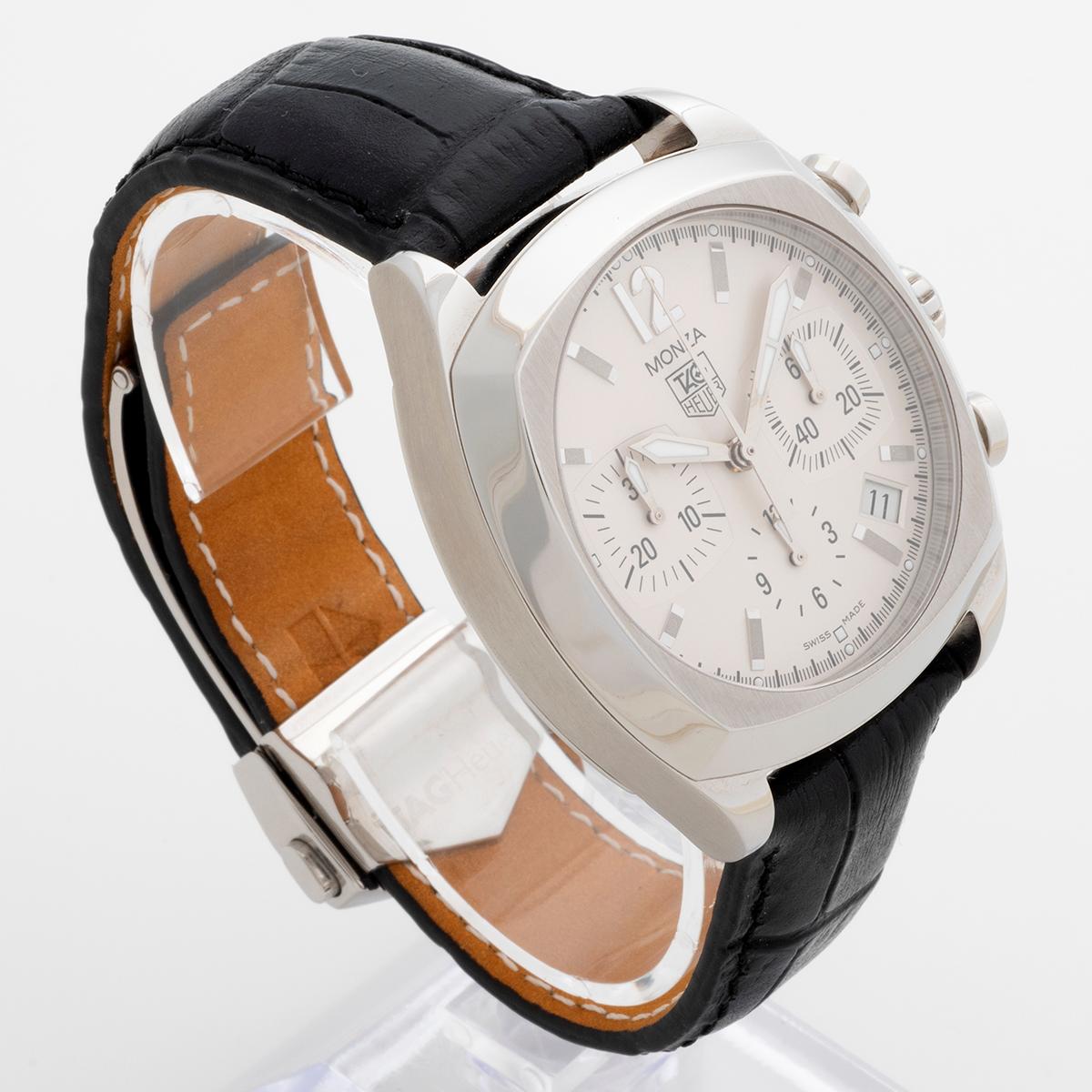 TAG Heuer Monza Referenz CR2114-0, Chronograph mit Datum, 38mm Gehäuse, B&P's. im Zustand „Hervorragend“ in Canterbury, England