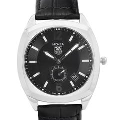 TAG Heuer Montre Monza automatique en acier inoxydable avec cadran noir pour hommes WR2110.FC6164