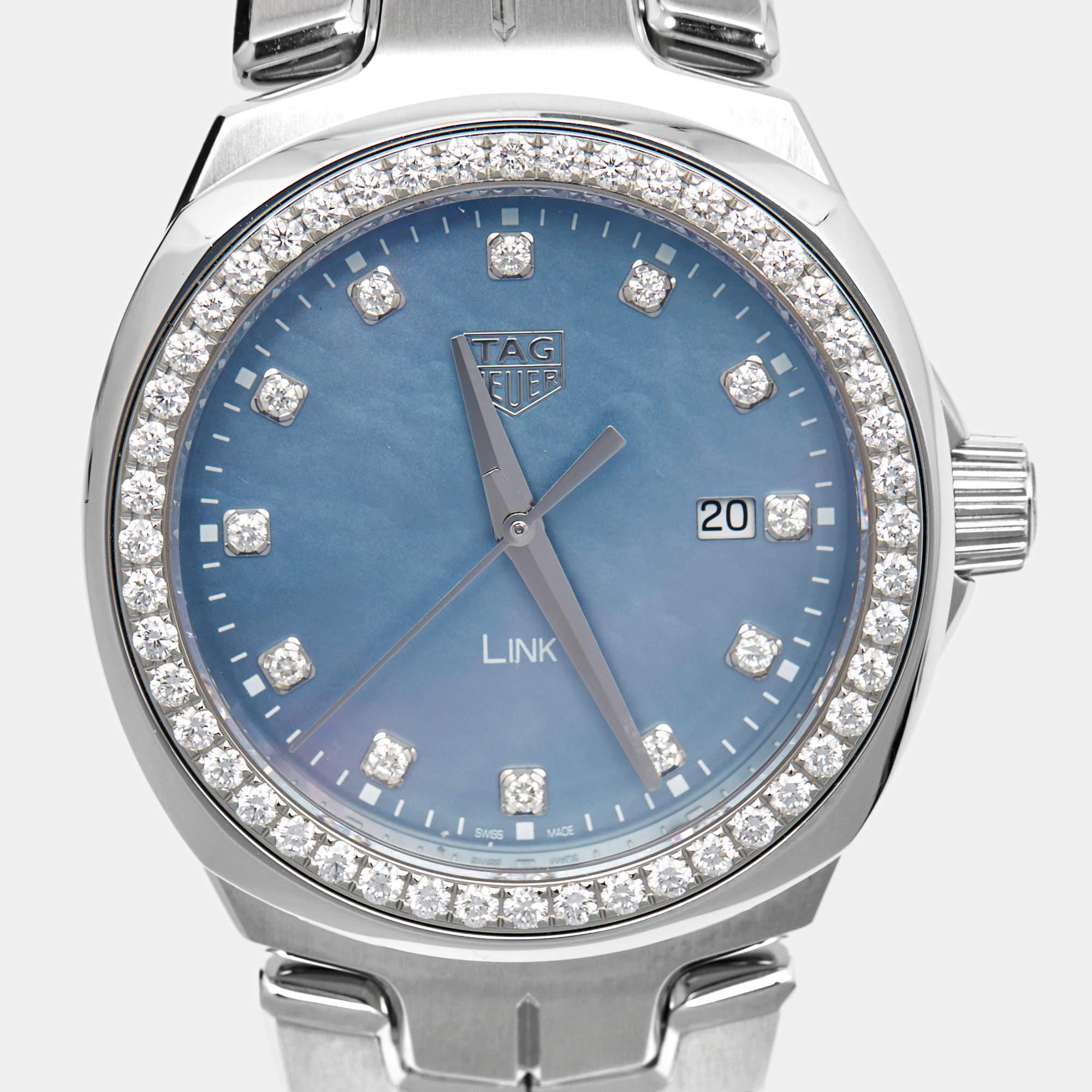 TAG Heuer Mother Of Pearl Stainless Steel Link Women's Wristwatch 32 mm 3