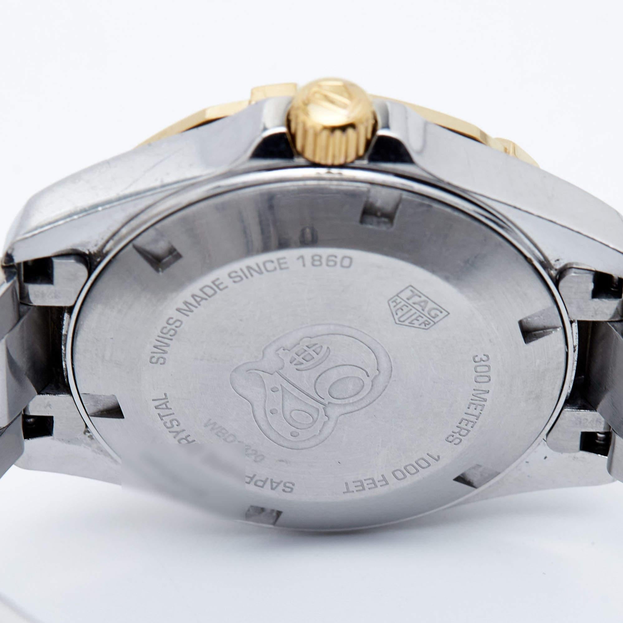 TAG Heuer Mother of Pearl Two Tone Stainless Steel Aquaracer WBD1320.BB0320  4