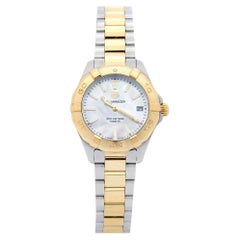 TAG Heuer Mother of Pearl Two Tone Stainless Steel Aquaracer WBD1320.BB0320 