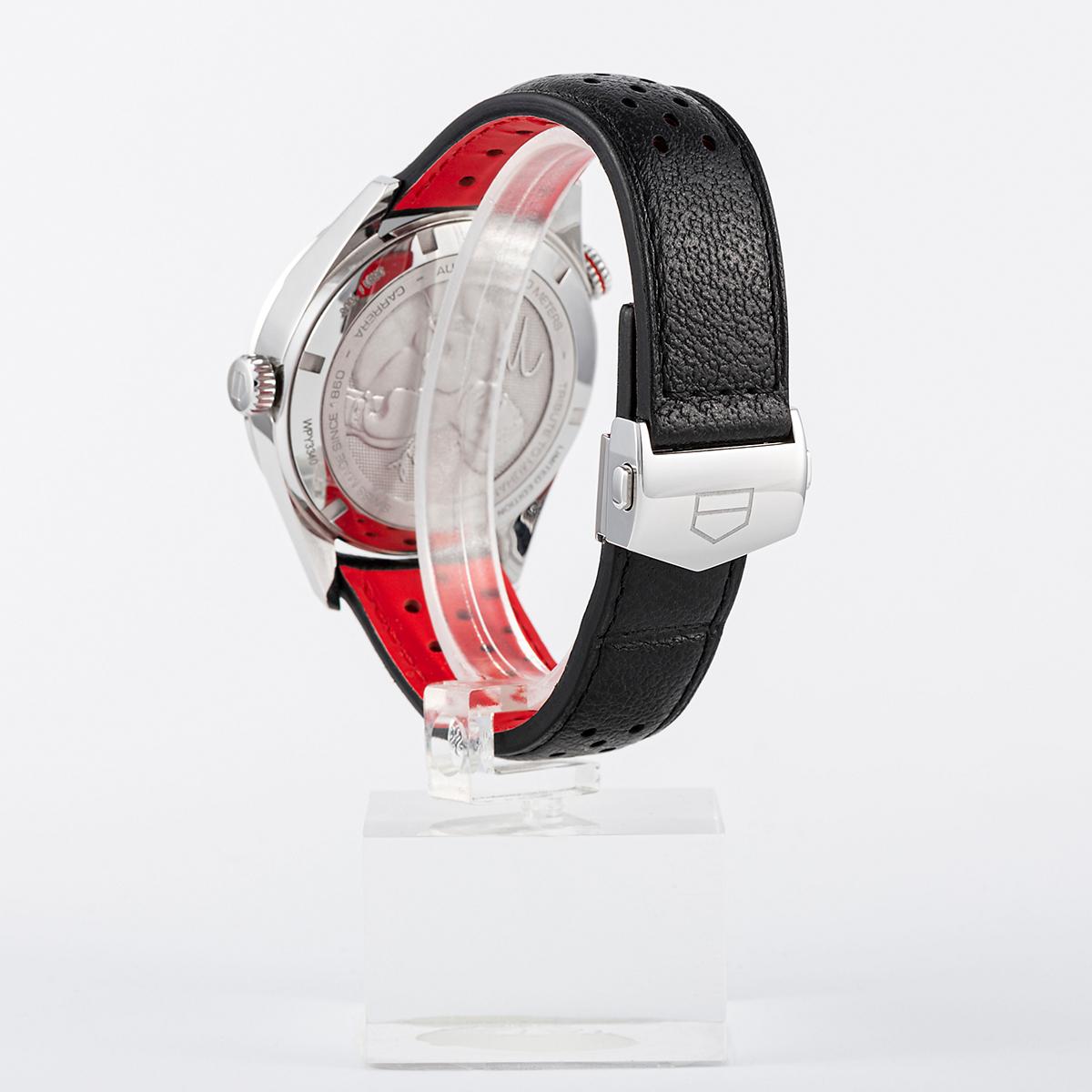 Tag Heuer Muhammad Ali spetial edition steel case, leather bracelet For Sale 4