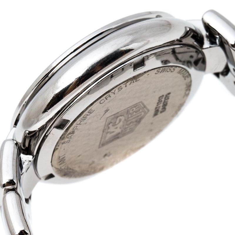 Tag Heuer Pink Stainless Steel Diamonds Link WAT1313 Women's Wristwatch 34.50 mm 2