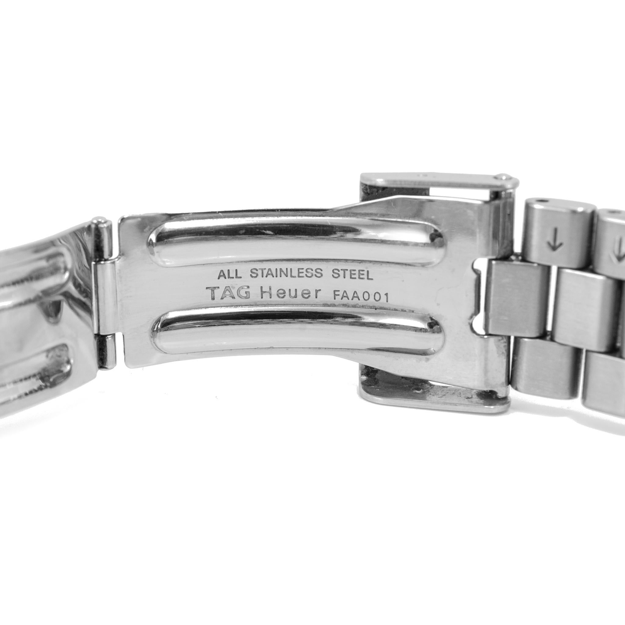 Men's Tag Heuer Professional 2000 38MM WK1111 White Dial Stainless Steel Quartz Watch For Sale