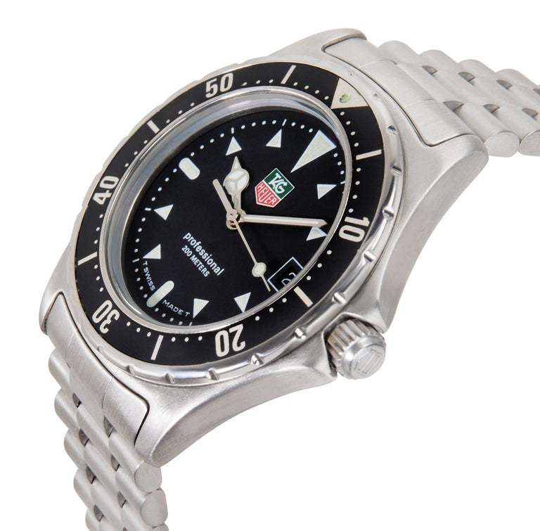 Tag Heuer Professional 2000 973,006 Herrenuhr aus Edelstahl im