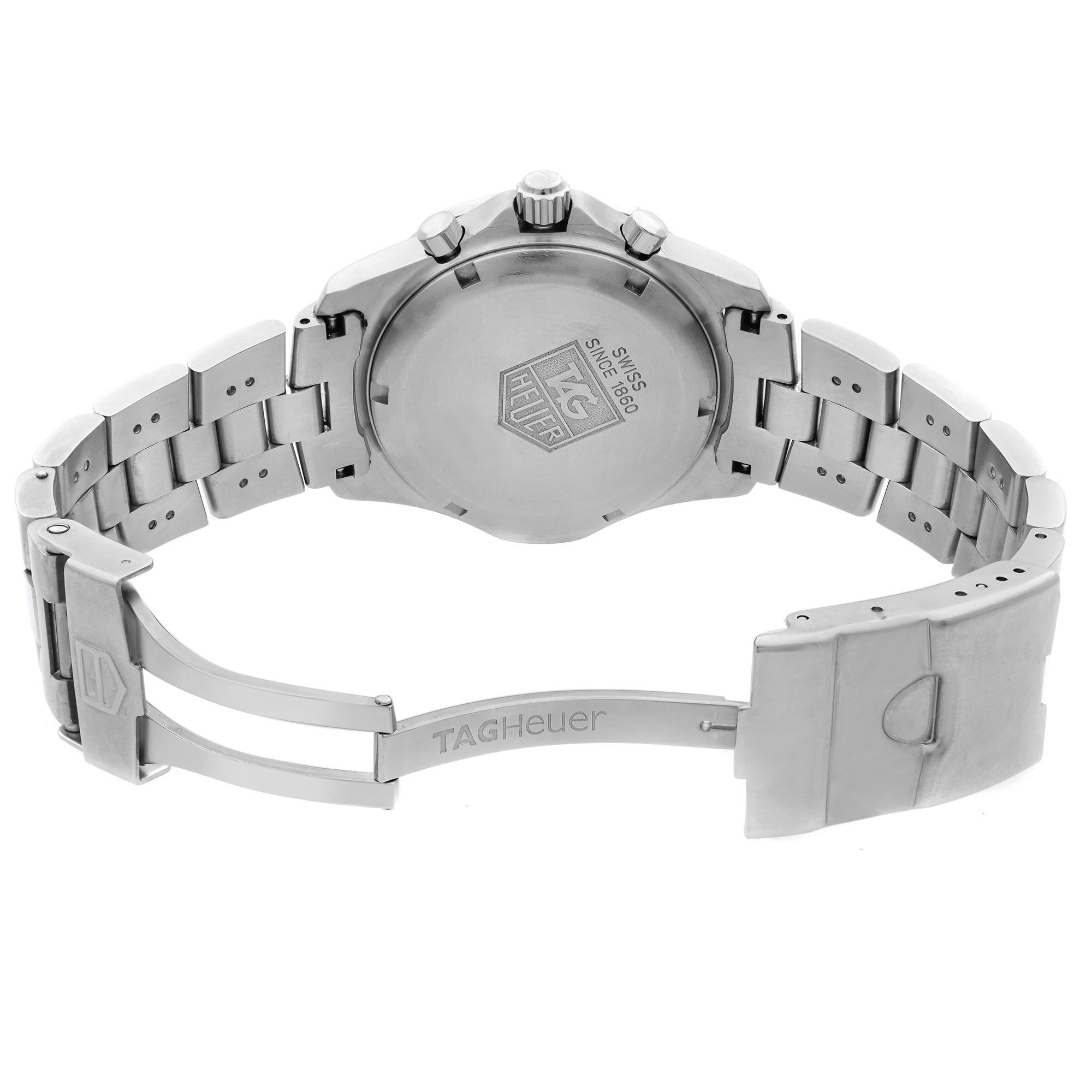 TAG Heuer Professional 2000 Stainless Steel Quartz Men's Watch CN111F.BA0337 In Good Condition In New York, NY