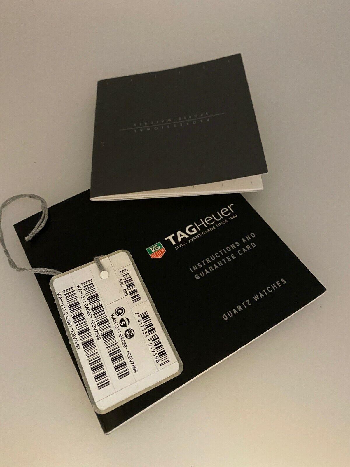 Tag Heuer Professional 200m 38mm Midnight Black Dial Quartz Mens' Watch, Papers. 1
