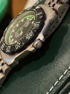 Reloj Tag Heuer Professional 200m ref WA1215 de colección Fórmula 1 "Verde neón".