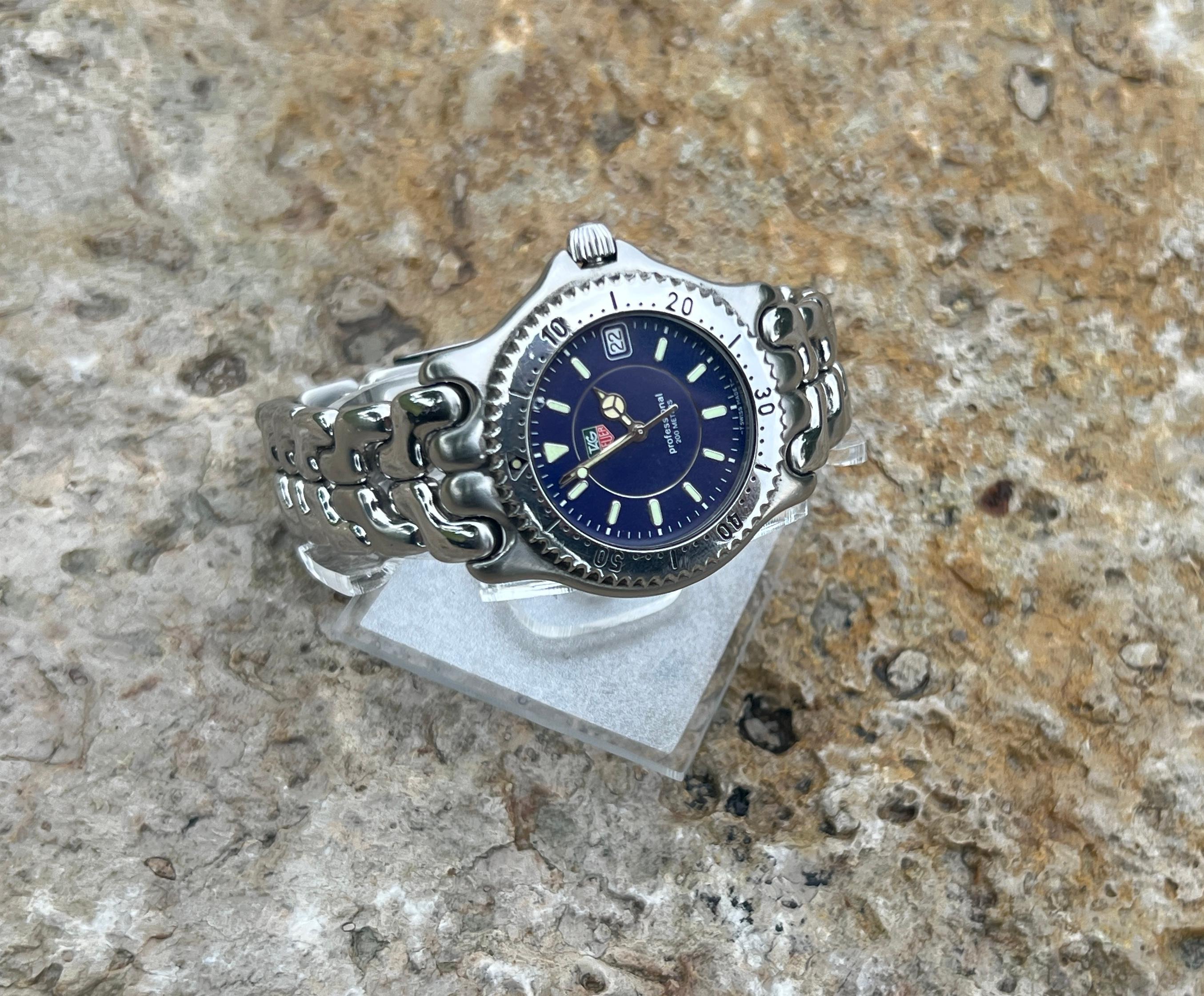 TAG Heuer Professional 200m WG111A Blaue professionelle Edelstahluhr Herren