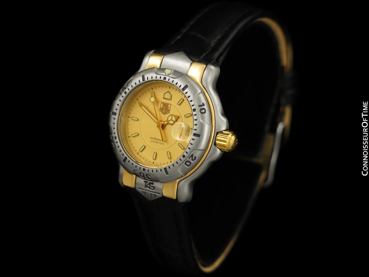 Tag Heuer Professional 6000 Ladies Divers SS & 18K Gold Plated Watch - WH1353 Excellent état - En vente à Suwanee, GA