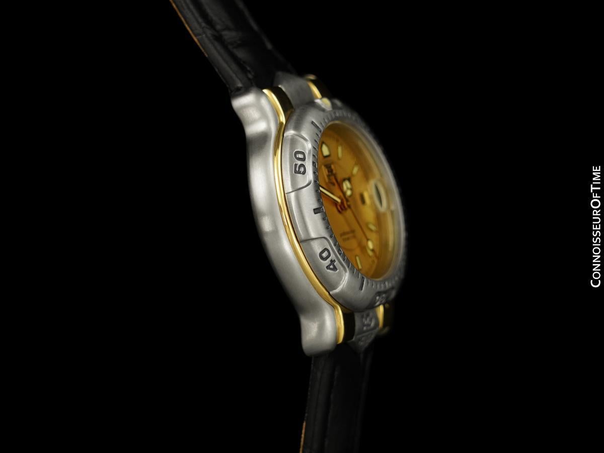 Tag Heuer Professional 6000 Ladies Divers SS & 18K Gold Plated Watch - WH1353 en vente 1