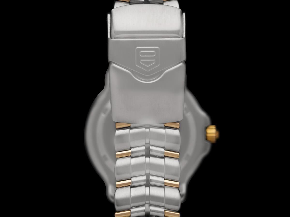 TAG Heuer Professional 6000 Chronomètre Divers Homme Acier & Or 18K Cadran Vert en vente 2