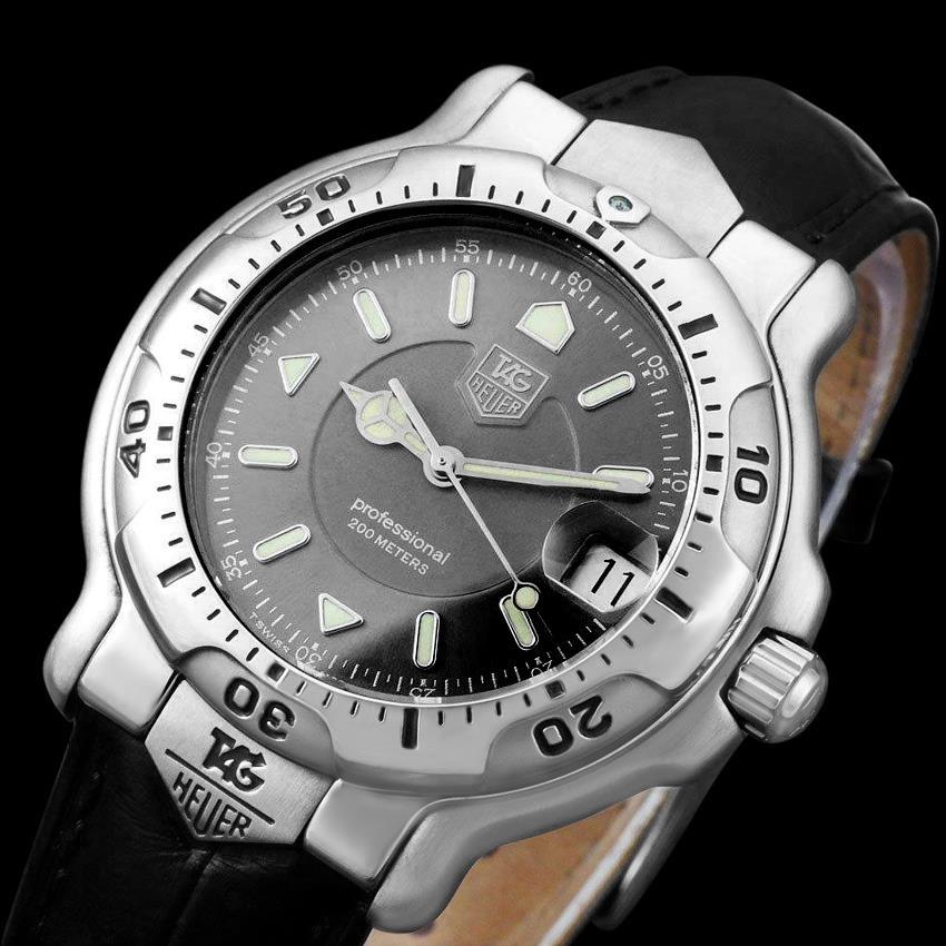 Reloj de buceo TAG Heuer Professional 6000 para hombre - Acero inoxidable - WH1112 en Excelente estado para la venta en Suwanee, GA