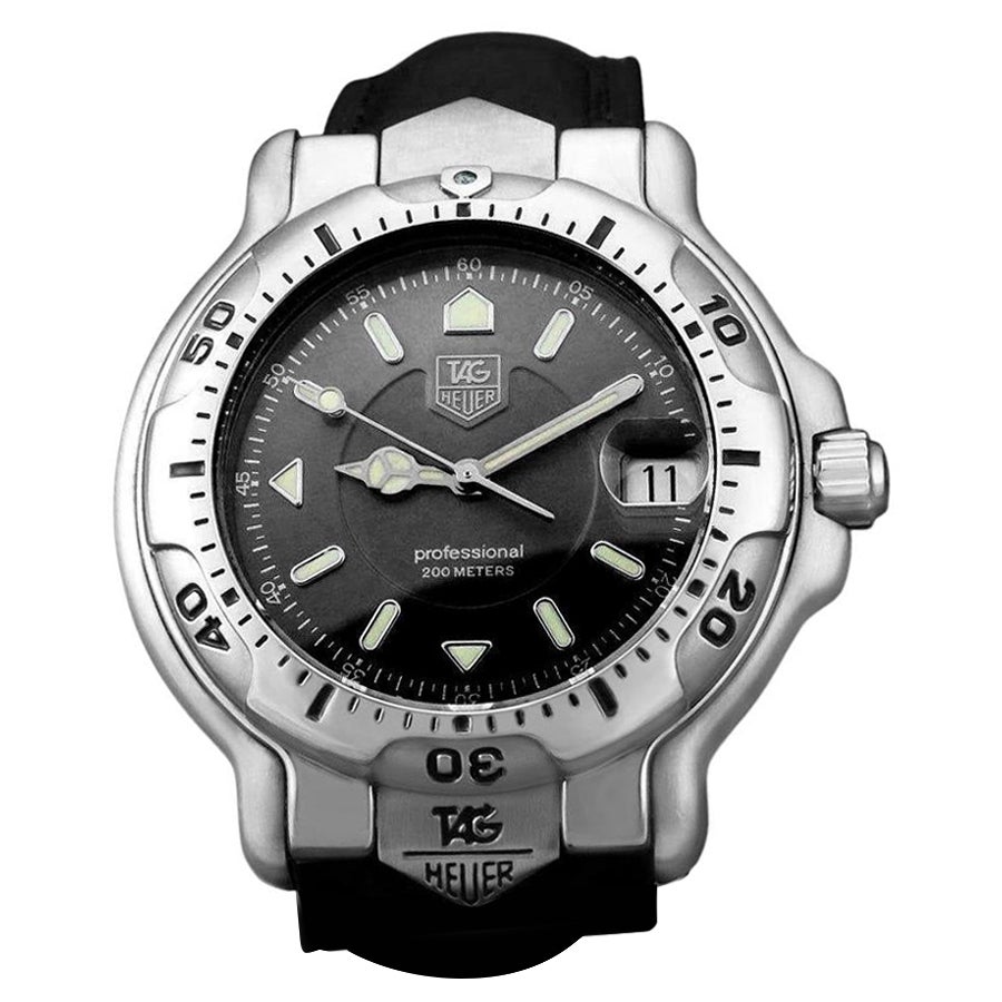 TAG Heuer Professional 6000 Mens Full Size Divers Watch - Stainless S - WH1112 For Sale