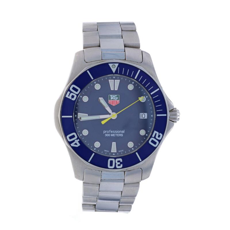 Tag Heuer Professional Men's Watch WAB1112 - Stainless Quartz 1 Year Warranty In Good Condition In Greensboro, NC