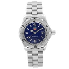 TAG Heuer Professional Stainless Steel Blue Dial Quartz Ladies Watch WK1313-0