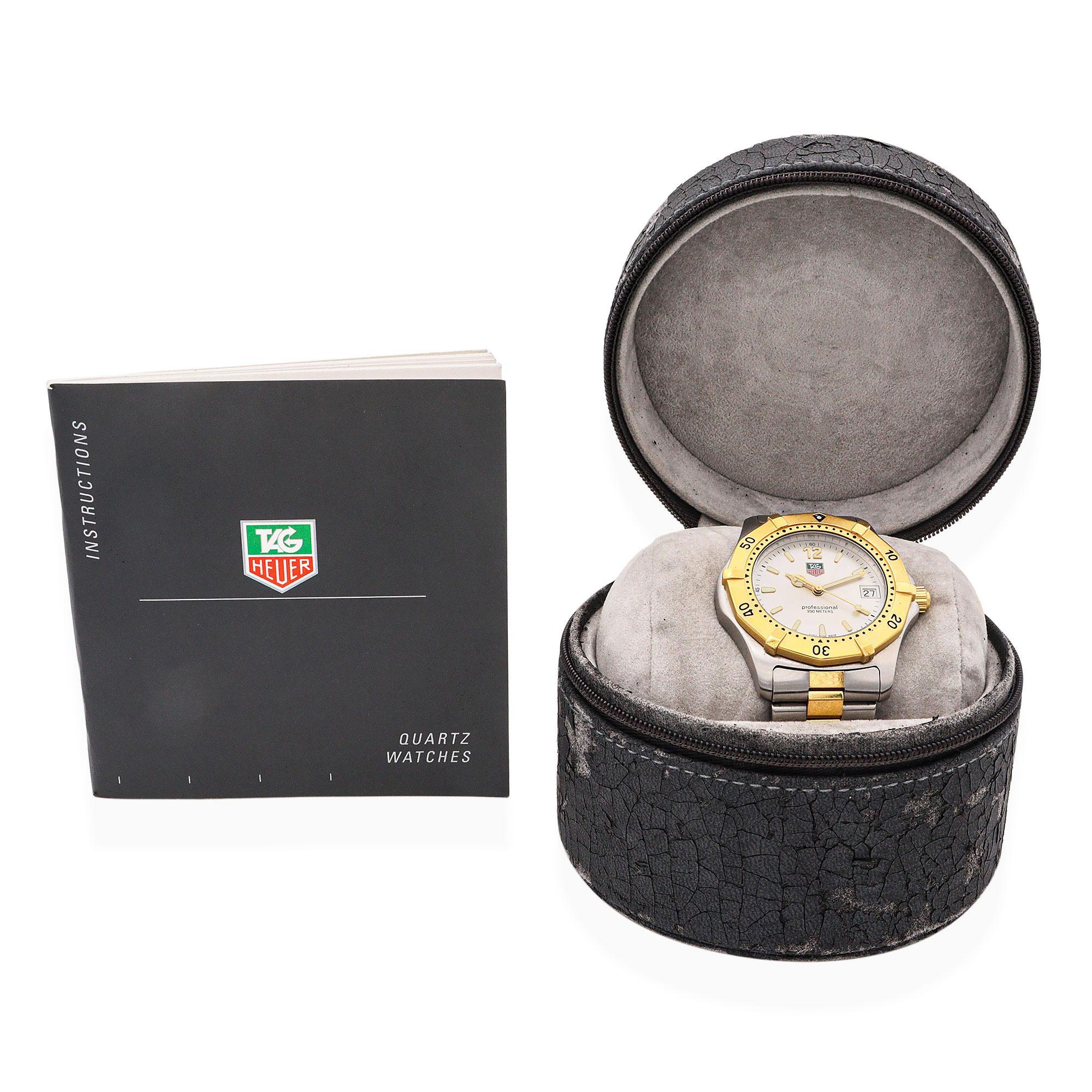 Combining rugged durability with timeless style, this TAG Heuer Professional men's watch is a refined companion for everyday wear and adventure alike. Crafted from robust stainless steel, the watch features a classic two-tone design, highlighted by