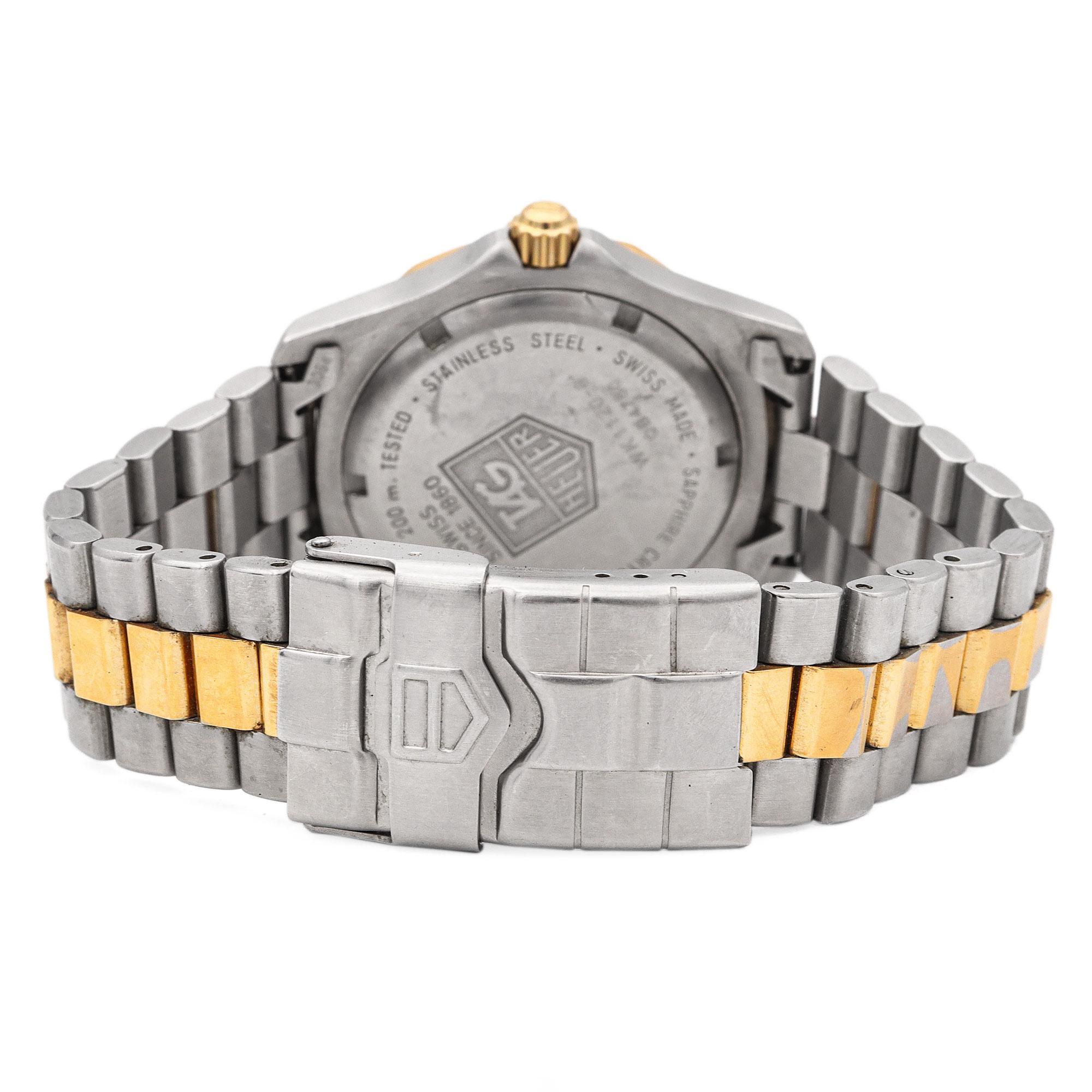 Tag Heuer Professional Stainless Steel Date Quartz Men's Watch Ref. WG1120-0 3