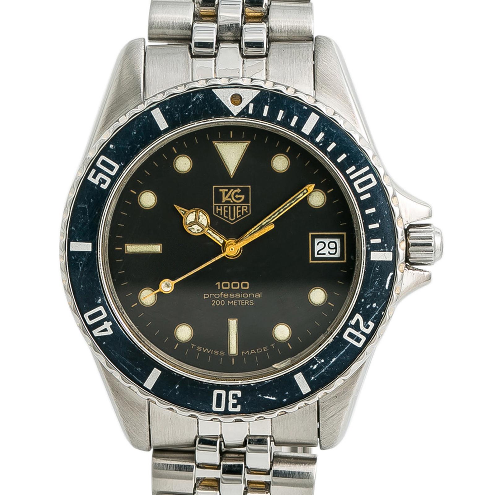 tag heuer professional 1000 gold